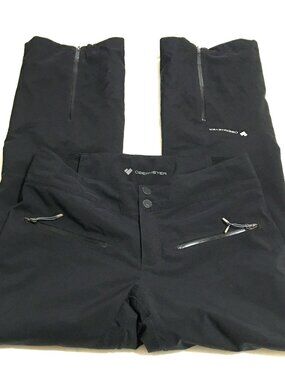 Obermeyer Womens Ski Pants Snow Size 8 Black Thinsulate Insulated